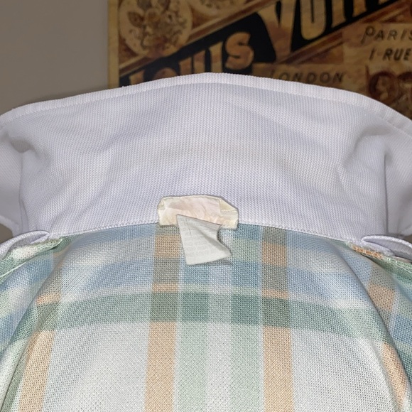 vtg Plaid Cafeteria Lady Smock Uniform - Picture 8 of 9